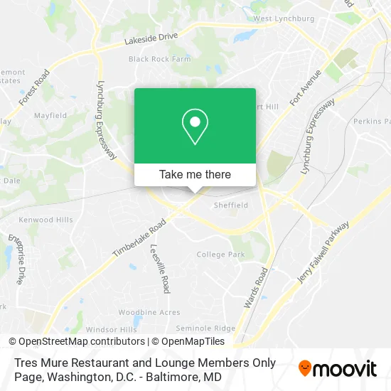 Tres Mure Restaurant and Lounge Members Only Page map