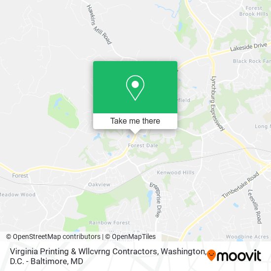 Mapa de Virginia Printing & Wllcvrng Contractors