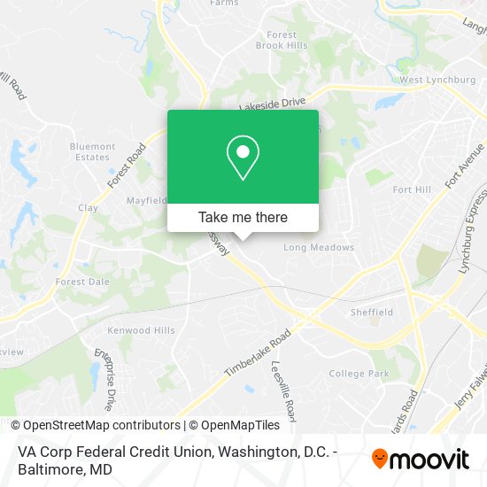 VA Corp Federal Credit Union map