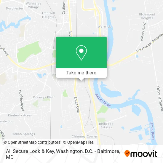All Secure Lock & Key map