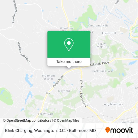 Blink Charging map