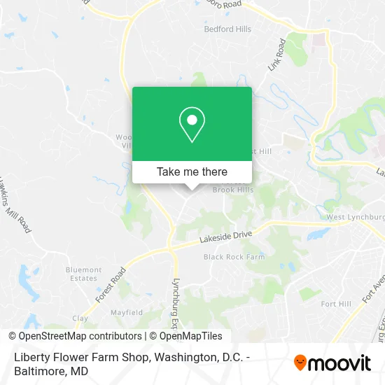 Liberty Flower Farm Shop map