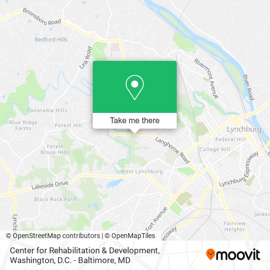 Center for Rehabilitation & Development map