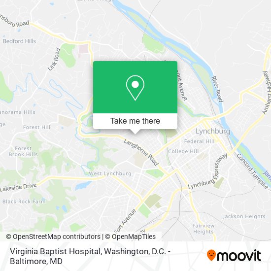 Virginia Baptist Hospital map