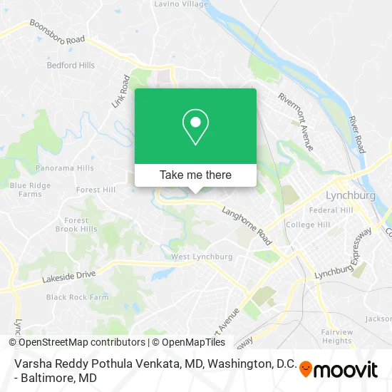 Varsha Reddy Pothula Venkata, MD map