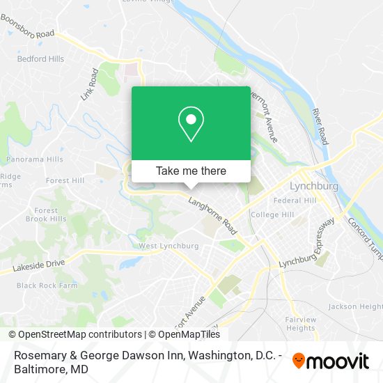 Mapa de Rosemary & George Dawson Inn