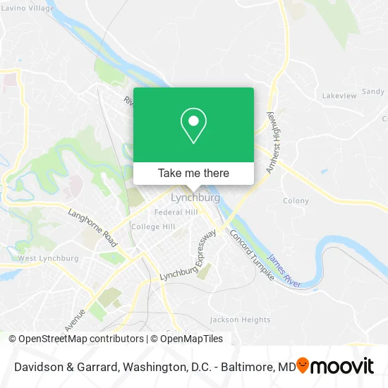 Davidson & Garrard map