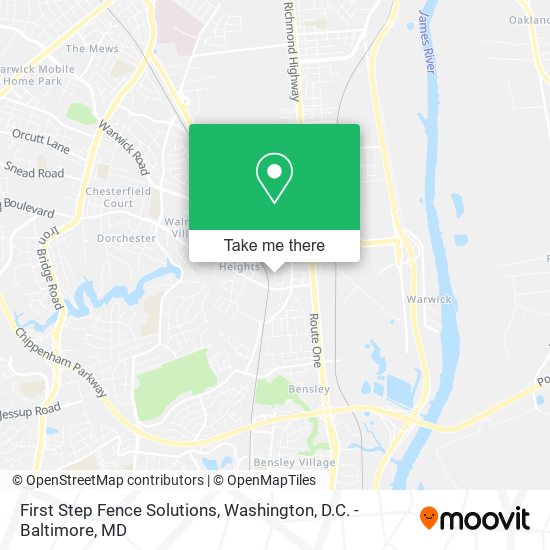 Mapa de First Step Fence Solutions