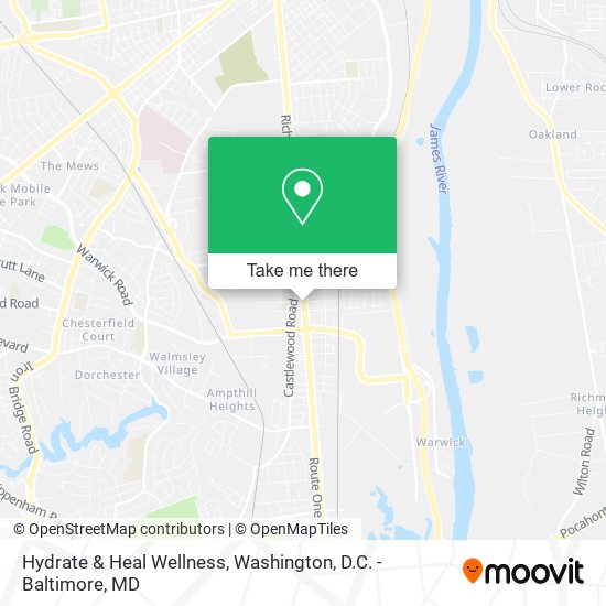 Mapa de Hydrate & Heal Wellness