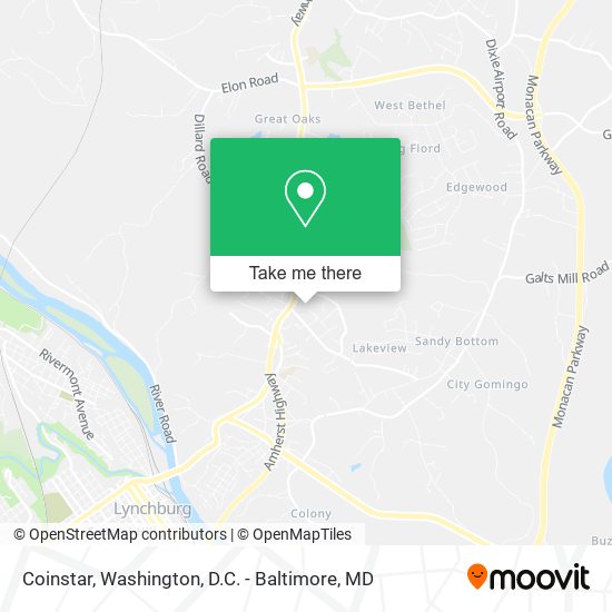 Coinstar map