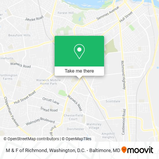 M & F of Richmond map