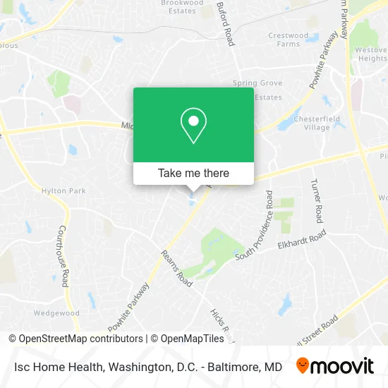 Isc Home Health map
