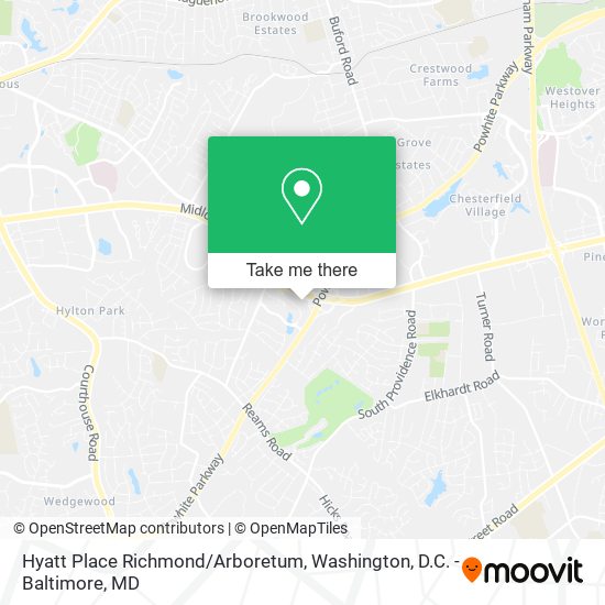 Hyatt Place Richmond/Arboretum map