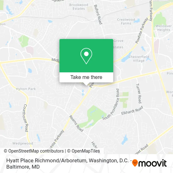 Hyatt Place Richmond/Arboretum map