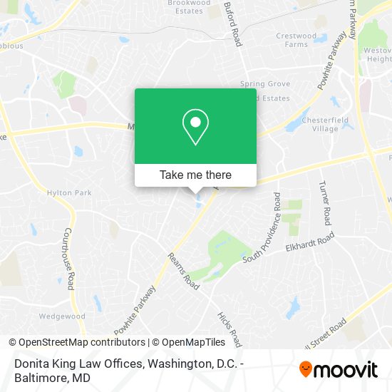 Donita King Law Offices map