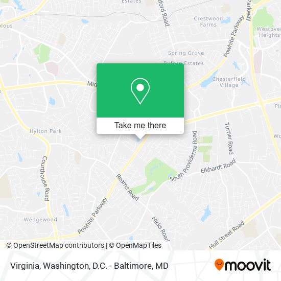 Virginia map