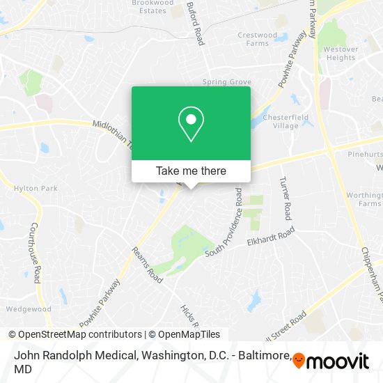 Mapa de John Randolph Medical