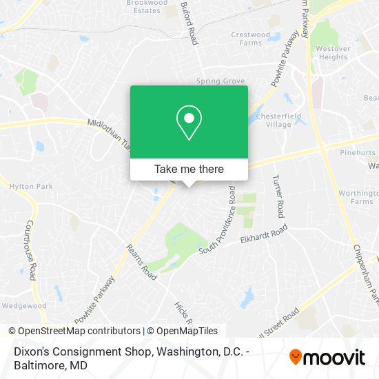 Dixon's Consignment Shop map
