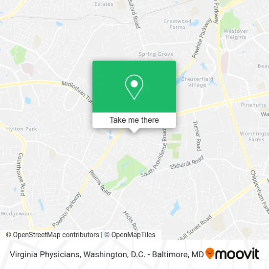 Virginia Physicians map