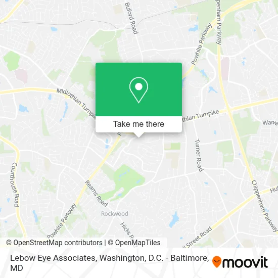 Lebow Eye Associates map