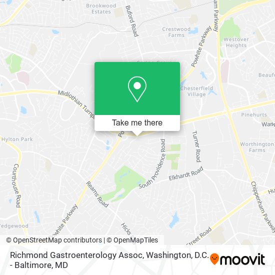 Mapa de Richmond Gastroenterology Assoc