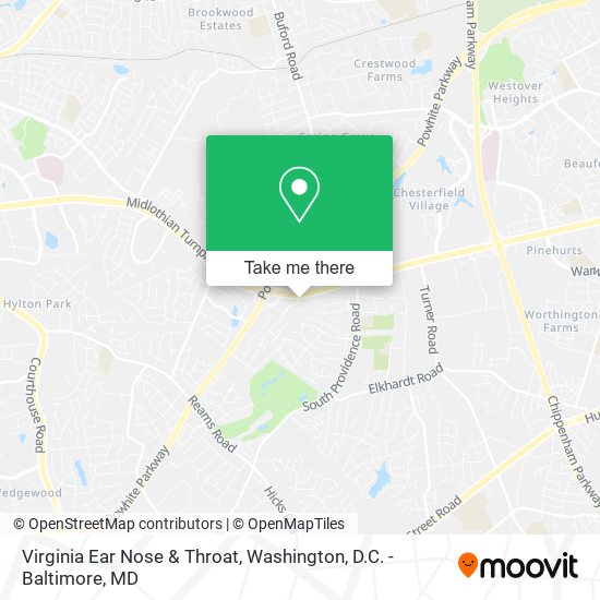 Virginia Ear Nose & Throat map
