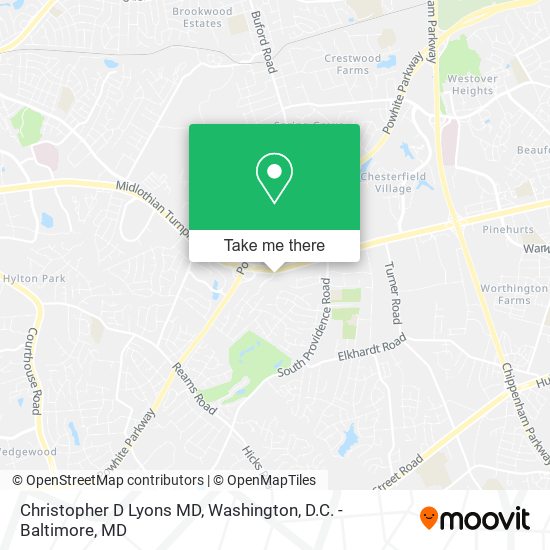 Christopher D Lyons MD map