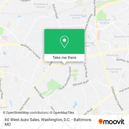 60 West Auto Sales map