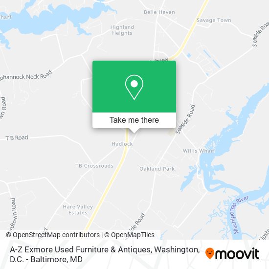 A-Z Exmore Used Furniture & Antiques map