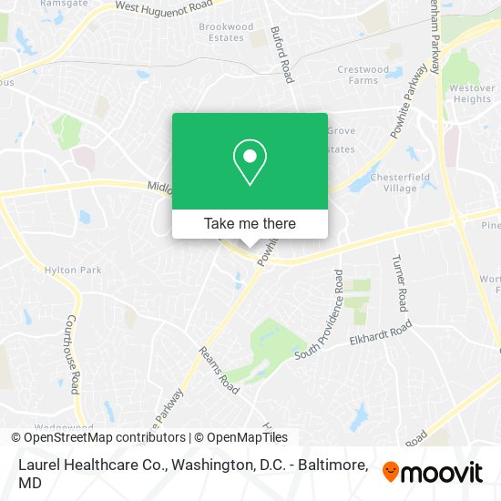 Laurel Healthcare Co. map