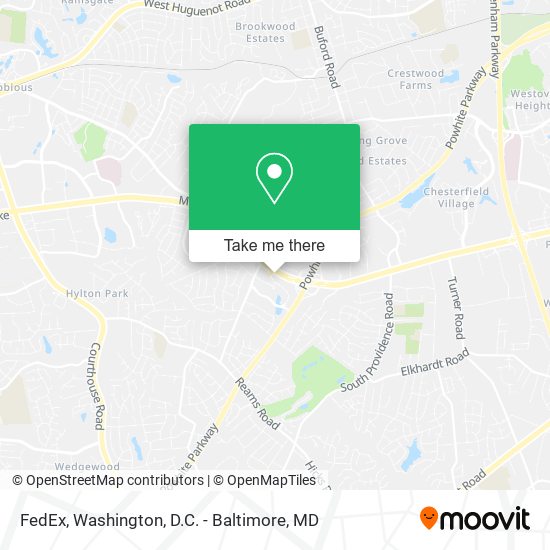 Mapa de FedEx