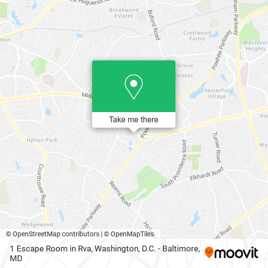 1 Escape Room in Rva map