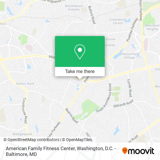 Mapa de American Family Fitness Center