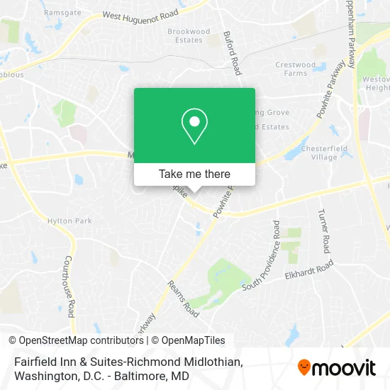 Fairfield Inn & Suites-Richmond Midlothian map