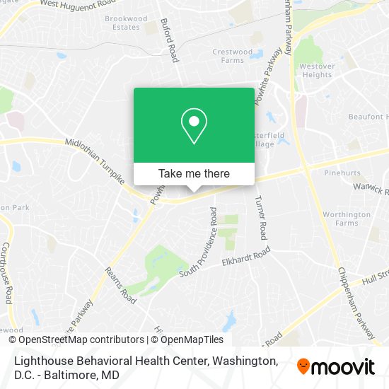 Lighthouse Behavioral Health Center map