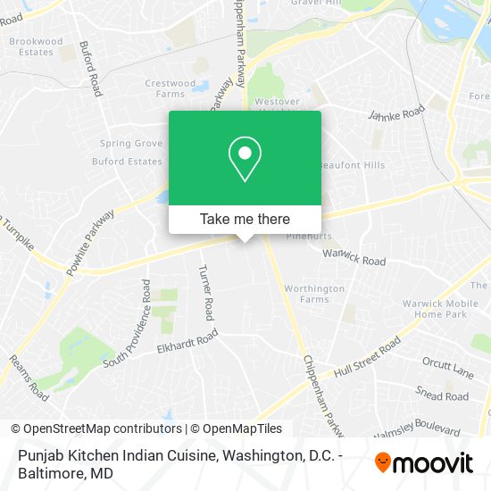 Punjab Kitchen Indian Cuisine map