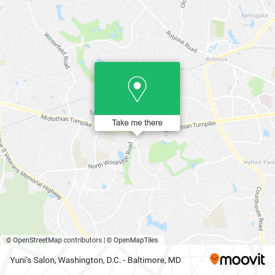 Yuni's Salon map