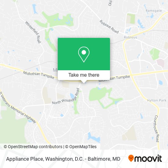 Mapa de Appliance Place