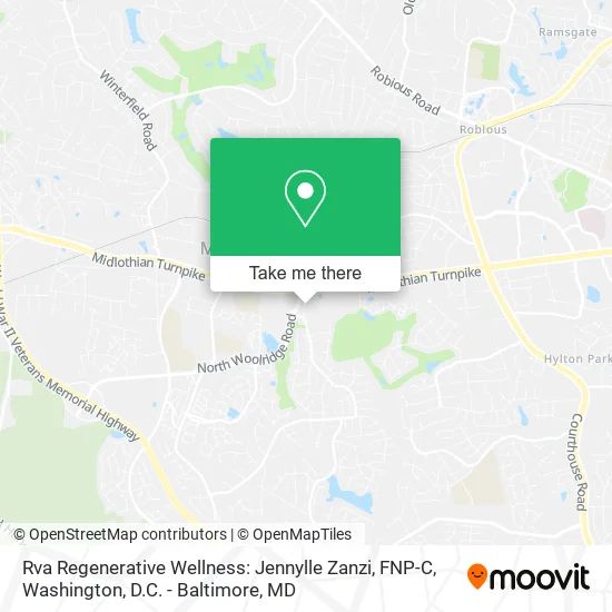 Rva Regenerative Wellness: Jennylle Zanzi, FNP-C map