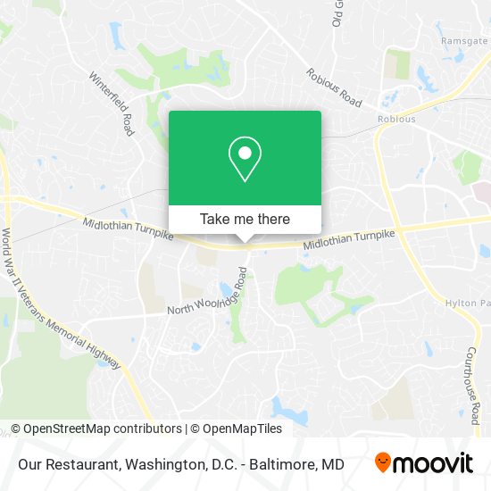 Our Restaurant map