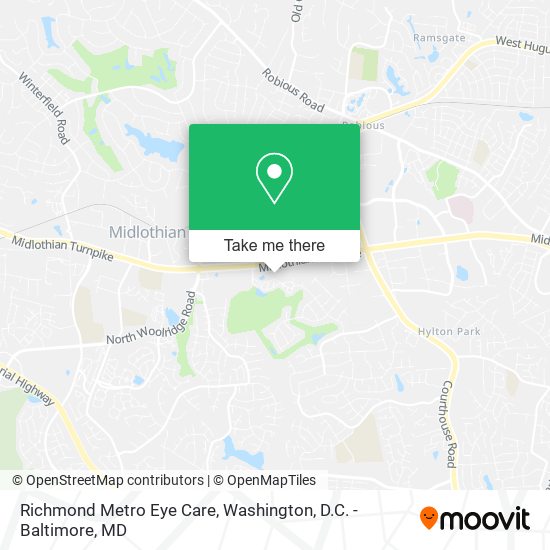 Richmond Metro Eye Care map