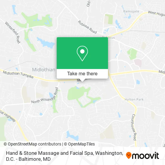 Hand & Stone Massage and Facial Spa map