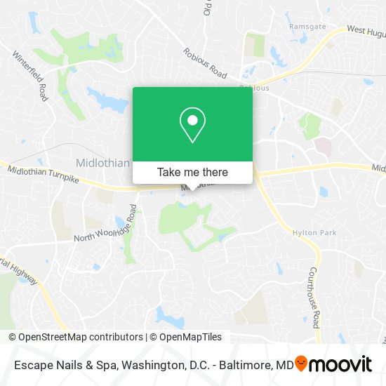 Escape Nails & Spa map