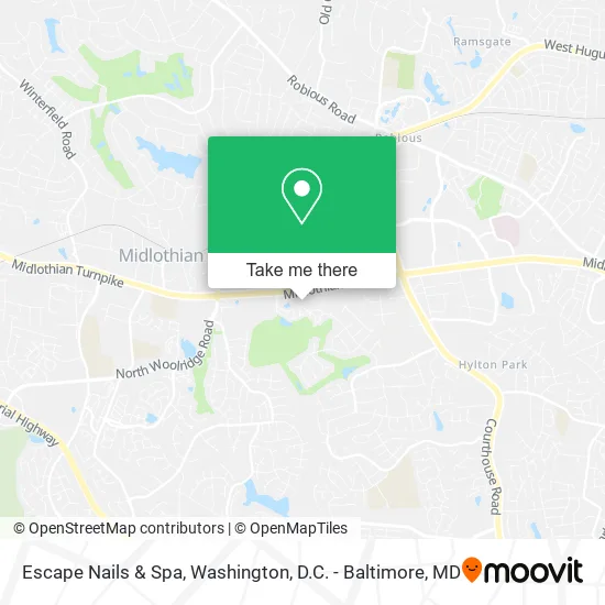 Escape Nails & Spa map