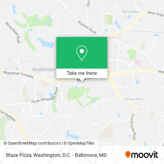 Blaze Pizza map