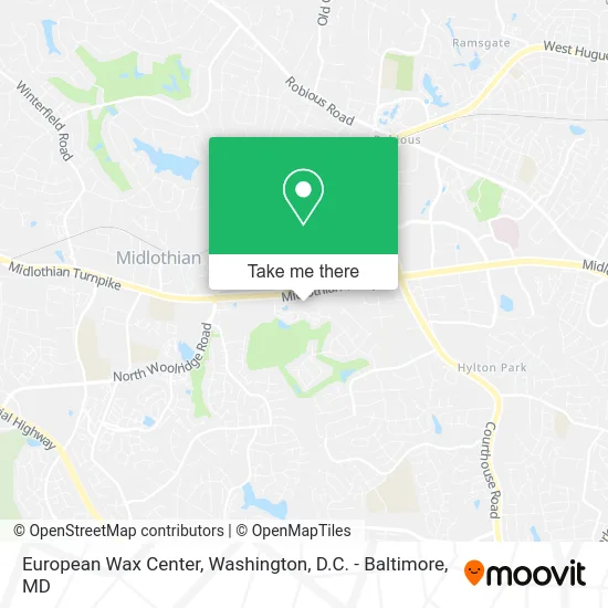 European Wax Center map