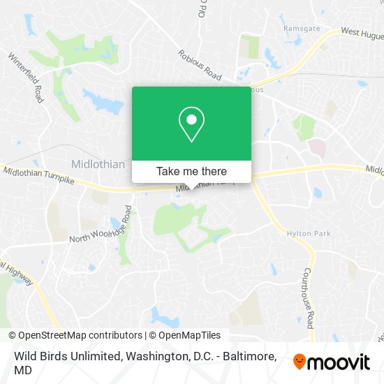 Wild Birds Unlimited map