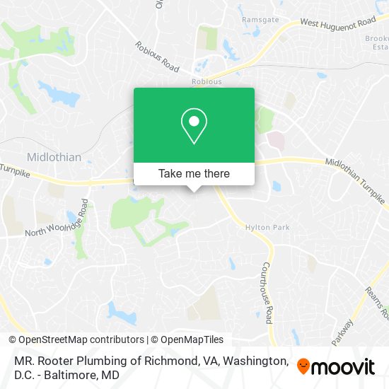 Mapa de MR. Rooter Plumbing of Richmond, VA