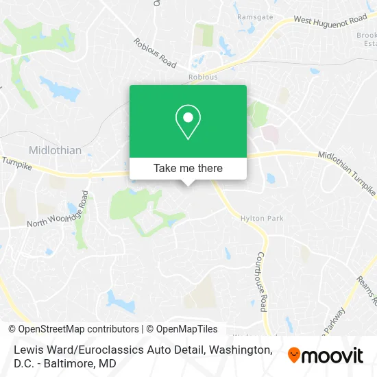 Lewis Ward / Euroclassics Auto Detail map