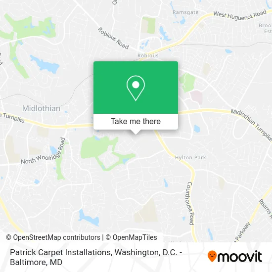 Patrick Carpet Installations map